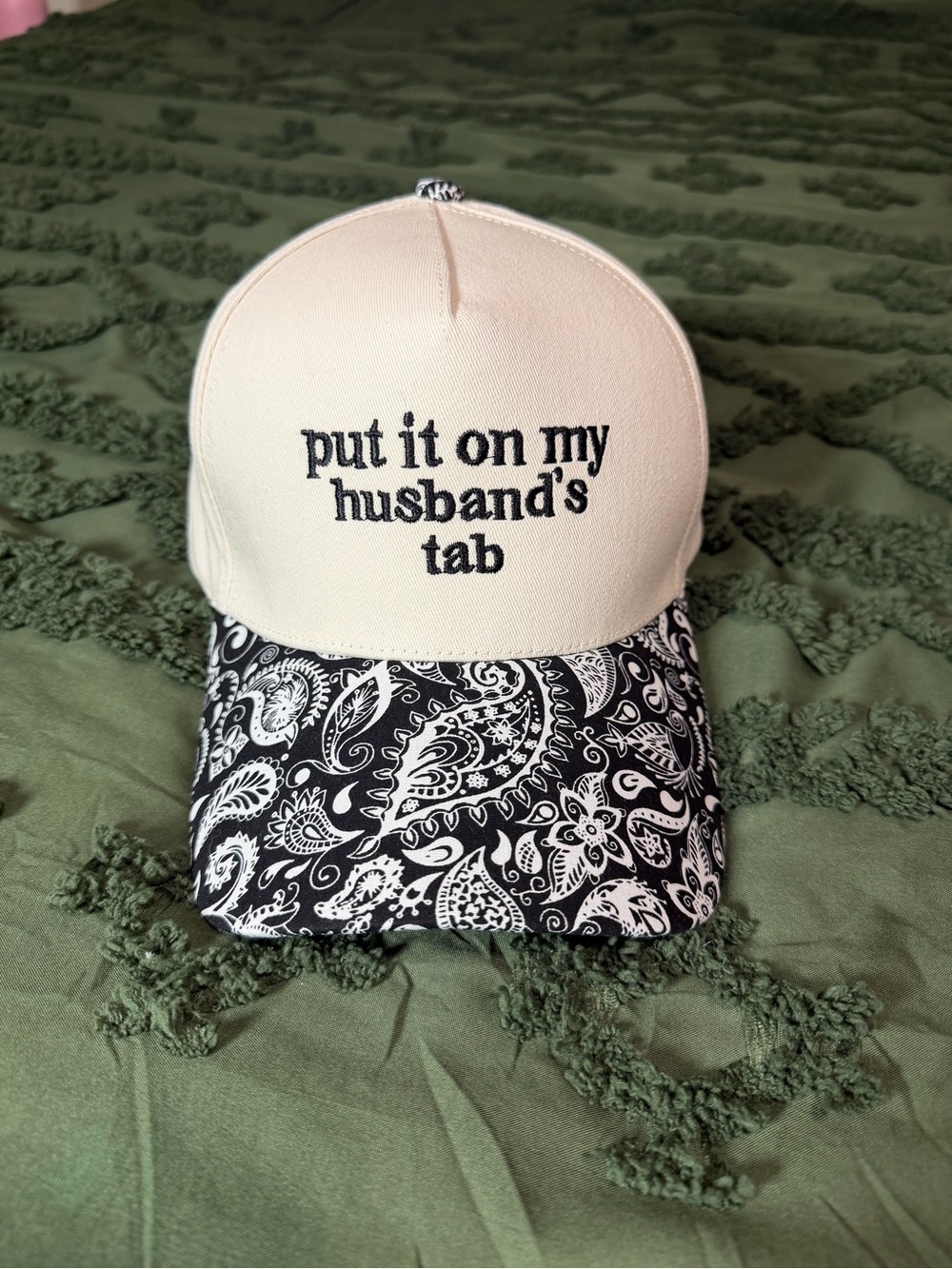 Put it in my husbands tab Zenana hat